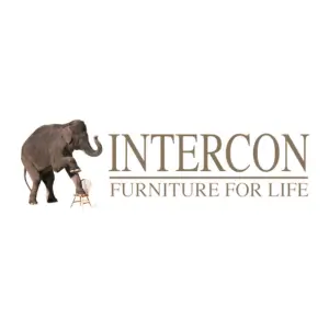 Intercon Furniture logo with an elephant standing on a chair