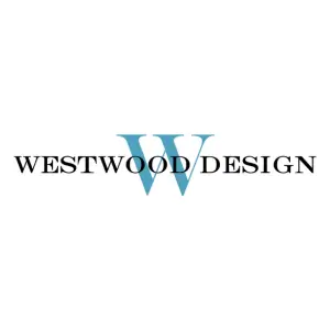 Westwood Design logo with a blue W in the center
